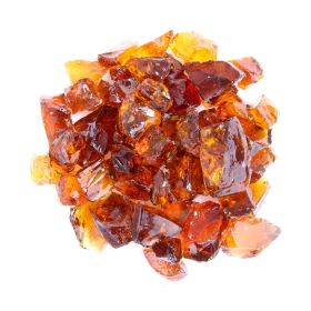 AZ Patio Heaters Recycled Fire Pit Fire Glass - Amber