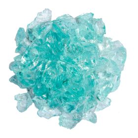 AZ Patio Heaters Recycled Fire Pit Fire Glass - Aqua