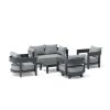 SET-173 5-pc Coronado Aluminum Deep Seating Set