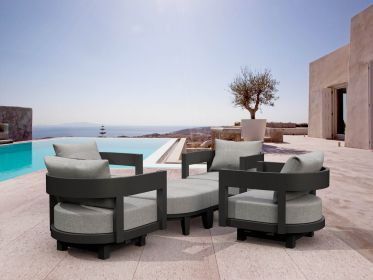 SET-174 6-pc Coronado Aluminum Deep Seating Set