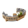 SET-809 Circular Modular Deep Seating Set