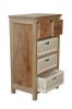 Safari Occasional Table w/ Drawer & Rattan Baskets