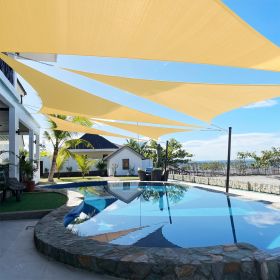 Artpuch 18'X26'Customize Sand Sun Shade Sail Commercial Standard UV Block 185 GSM, Water and Air Permeable, Heavy Duty (size: 04x04x04)
